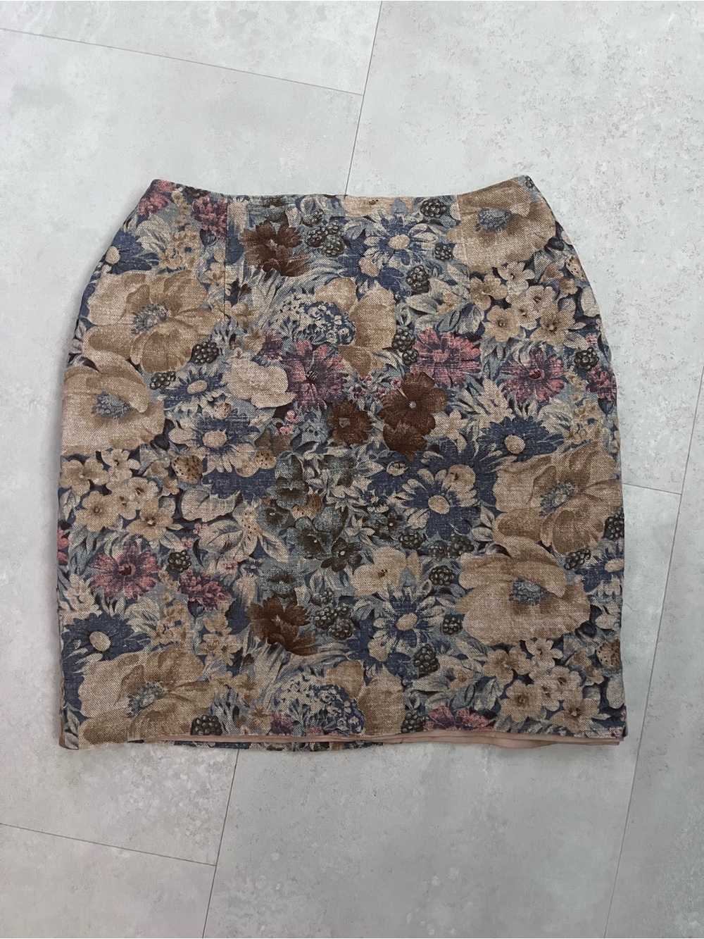 The Limited Vintage Floral Jacquard Skirt